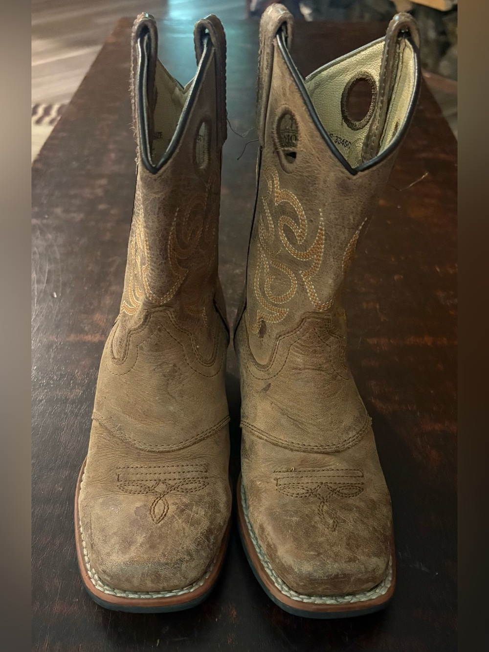 Brown Kids Western Pull-On Boots - Smoky Mountain